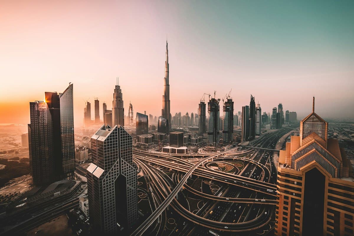 Dubai skyline building better tomorrow - Alkefah Almustamer