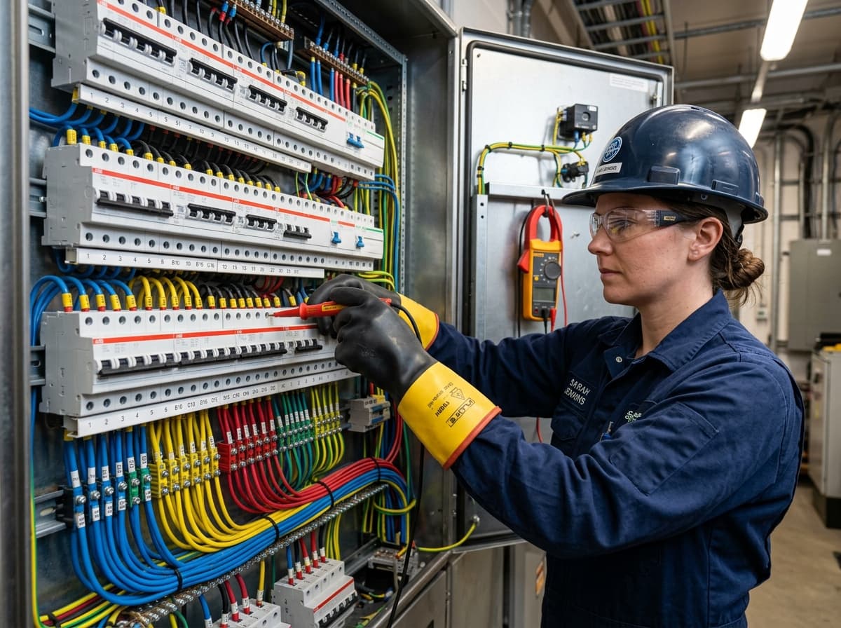 Electrical control board wiring inspection